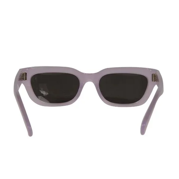 Celine Mens CL401921 Sunglasses Purple Translucent Acetate Square Round Shades